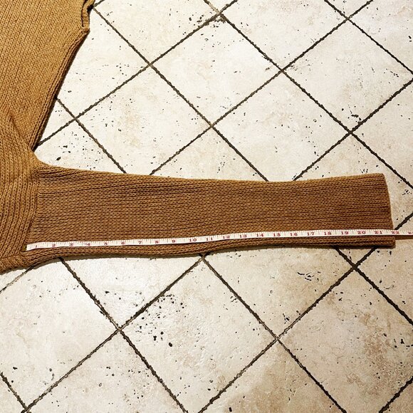 Calypso St. Barth Women’s Turtleneck Tunic Sweater — Tan, Size M - Picture 7 of 10